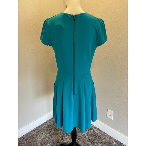 Gianni Bini Fit N Flare Miller Ponte Turquoise Dress NWT Size Medium - Picture 5 of 10